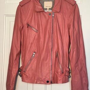 Rebecca Taylor Pink Leather Jacket